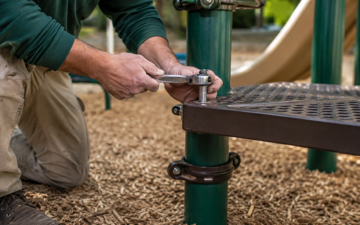Playground equipment repair contractor